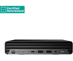 Hewlett Packard (HP) RENEW Sidabrinis HP Pro 400 G9 Mini - i5-13500T, 8GB, 256GB SSD, USB Mouse, Win 11 Pro, 1 metai (Atnaujinta)