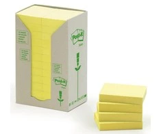 Post-it Bloczek TOWER, 38 x 51mm, geltona pastel, 24 vnt. po 100 kartek (3M0280)