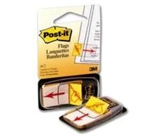 3M Lipnūs žymekliai Post-it Parašas, 25,4 x 43,2 mm, 50 lapelių