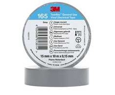3M 165GY1E, 1 vnt., Pilka, PVC, 600 V, Lizdinė plokštelė, 10 m
