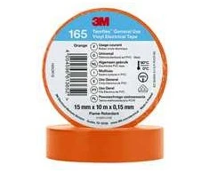 3M 3M Temflex™ 165 165OR1E Isoleringsbånd #####Temflex™ 165 Oranžinis (L x B) 10 m x 15 mm 1 stk