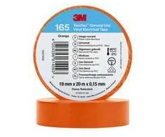 3M „Temflex el vinyltape 165“, oranžinė, 19 mm x 20 m, 1 vnt./pak.