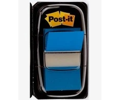 3M Lipnūs žymekliai POST-IT, 25,4 x 43,2 mm, 50 lapelių, mėlyna
