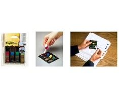 3M Lipnūs žymekliai Post-it, keičiami, 11,9 x 43,1 mm, 4 spalvos