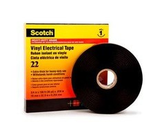 3M 19mm x 33m juoda PVC Scotch 22 (80012017044)