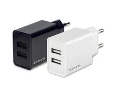 4Smarts sieninis įkroviklis (be laido) VoltPlug Dual 12W, baltas