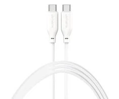 4Smarts USB-C/USB-C silikoninis kabelis High Flex 60W 1,5m., baltas
