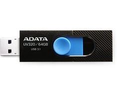 Atmintukas Adata UV320 64GB Juodas/Mėlynas