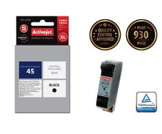 Rašalo kasetė Activejet AH-45N (pakeitimas HP 45 51645A; Supreme; 44 ml; juodas)