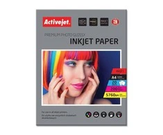 ACTIVEJET fotopop. blizgus A4 20vnt,200g