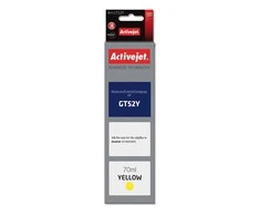 Rašalo Kasetė - Activejet AH-GT52Y 70ml Aukštos Talpos Pakeitimas HP GT-52Y Geltona