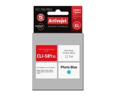 Rašalo kasetė - Activejet ACC-581PBNX suderinama su Canon CLI-581PB XL, 11,70 ml, foto cianinė