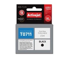 Active_Jet Rašalinio spausdintuvo kasetė Active Jet Epson T0711, juoda