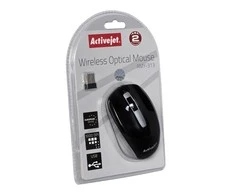 Belaidė Pelė - Activejet AMY-313 Optinė USB 1200 DPI Abipusė Juoda/Pilka