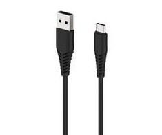 2GO Ladekabel USB kabelis - juodas - 100 cm, skirtas USB Type-C