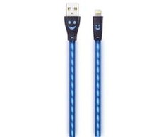 2GO USB kabelis USB Ladekabel sw mit blauer LED-Beleuchtung 100cm šviesa.