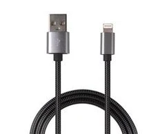 Kabelis USB 2GO Lightning - USB-B 1 m Pilka (795810)