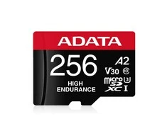 Atminties kortelė Adata High Endurance 256GB Micro SDXC UHS-I U3, Class 10