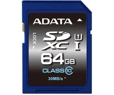 Atminties kortelė Adata Premier SDXC UHS-I U1 64GB