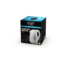 Adler | Virdulys | AD 1207 | Standartinis | 2000 W | 1,5 l | Plastikas | 360° sukamasis pagrindas | Baltas