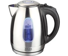 Adler | Virdulys | AD 1223 | Standard | 2200 W | 1.7 L | Nerūdijantis plienas | 360° rotational base | Nerūdijantis plienas