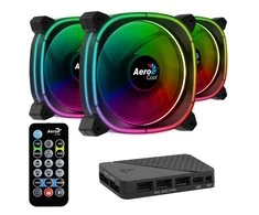 Aerocool Astro 12 Pro Kompiuterio korpusui Aušinimo rinkinys 12 cm Juoda