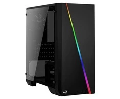 AEROCOOL AEROPGSCYLONMINI-BK PC dėklas Micro-ATX be maitinimo šaltinio Aerocool CYLON MINI RGB - USB3.0