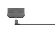 Kabelis USB Moshi USB-A - Žaibas Juodai-Sidabrinė (MI-LIGHUSB-90B)