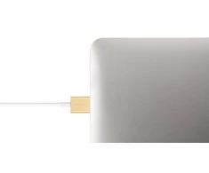 USB kabelis Moshi USB-A - Žaibas 1 m Balta (M- LUGUSB- G)