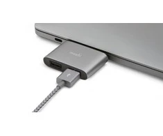 Moshi USB-C dvigubas USB-A adapteris, titano pilkas