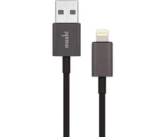 aevoe moshi Lightning - USB - 1 m - Lightning - USB A - Juodas - Telefonas 5 - iPod touch (5 Gen) - iPod nano (7 Gen) - iPad (4 Gen) - iPad mini