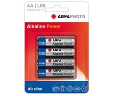 AgfaPhoto 110-802589 - Single-use battery - AA - Alkaline - 1.5 V - 4 pc(s) - Mėlyna - Pilkas