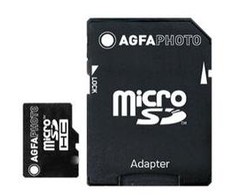 AgfaPhoto Micro SDHC UHS-I 32GB didelės spartos 10 klasės U1 + adapteris