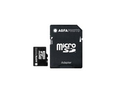AgfaPhoto Micro SDHC UHS-I 32GB didelės spartos 10 klasės U1 + adapteris