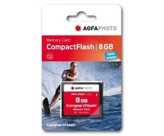 Atminties kortelė AgfaPhoto Compact Flash 8GB didelės spartos 233x MLC