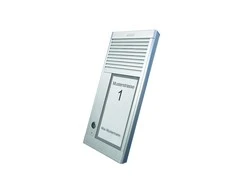 „Agfeo AGFEO DoorSpeak AV“ signalo perdavimo sistema, 1 plokščias aliuminio korpusas, 22 mm, AP analoginis TFE, 1 durų skambučio mygtukas, apsaugos klasė IP 33, su pašvietimu durų skambučio plokštelė