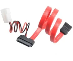 Akasa SATA Combo Cable Slimline iki SATA / Molex – 40cm
