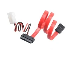 Akasa SATA Combo Cable Slimline iki SATA / Molex – 40cm