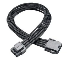 Akasa ATX/EPS 8 kontaktų-ATX/EPS 8 kontaktų, 0,4 m, Juodas (AK-CBPW08-40BK)