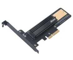 Akasa iš M.2 SSD į PCIe adapterio plokštė