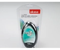 Akasa USB 3.0 laidas, A tipas, 1,5 m - juodas