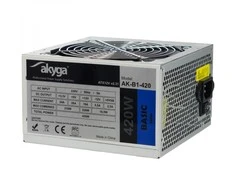 AKYGA AK-B1-420 Basic ATX maitinimo šaltinis 420W AK-B1-420 Fan12cm P4 3xSATA