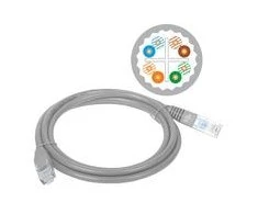 Jungiamasis laidas U/UTP cat.6A LSOH 7.0m pilka ALANTEC