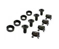 ALLNET Befestigungsset Kfigmuttern+Schrauben 100-Pack M6 Juodas