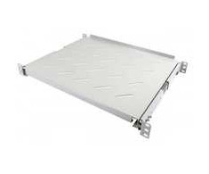 ALLNET Fachboden ausziehbar fr 900mm Schrank tiefe Lichtgrau t650-750mm