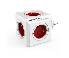 Allocacoc PowerCube Original 5 raudoni lizdai