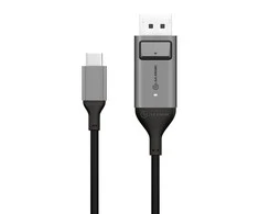 „Alogic USB C“ adapterio kabelis, C tipo - D prievadas, M/M, 4k 60 Hz, 1 m, žalias