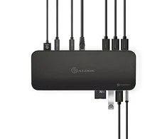 ALOGIC ThunderBolt 3 dvigubo ekrano prijungimo stotis w. 4K ir energijos tiekimas