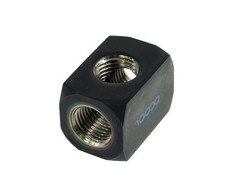 Alphacool HF Anschlussterminal TEE T-Stück Rund G1/4 (juodas)
