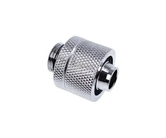 Alphacool Eiszapfen connection straight G1/4 inch female thread to 16/10mm – chrome sidabrinis